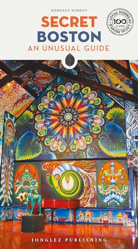 Book cover: "Secret Boston Guide" featuring colorful mural artwork.
