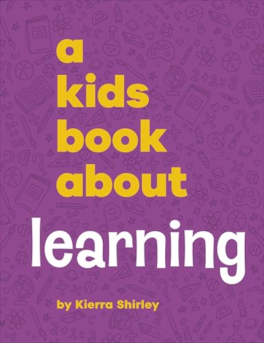Purple book cover with yellow text reading "A Kids Book About Learning.