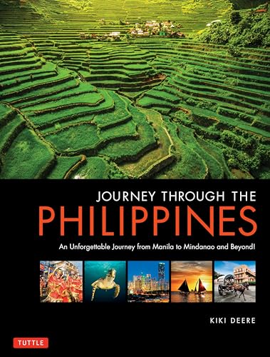 Book cover: “Journey Through the Philippines” featuring rice terraces.