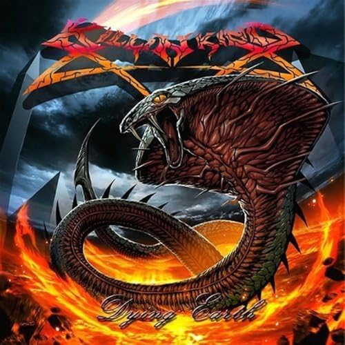 CD cover featuring a coiled, red serpent with an open mouth and fiery background.