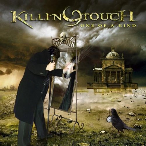 CD cover: figure with gun, mirror, building, and raven in a landscape.