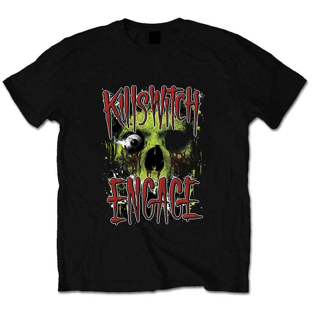 Black t-shirt with a graphic of a skull and the band name Killswitch Engage.