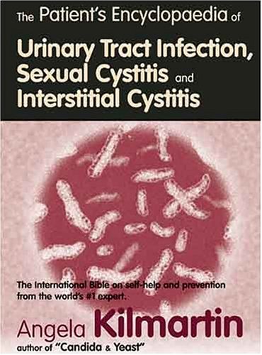 Book cover titled The Patient's Encyclopaedia of Urinary Tract Infection featuring a microscopic image.