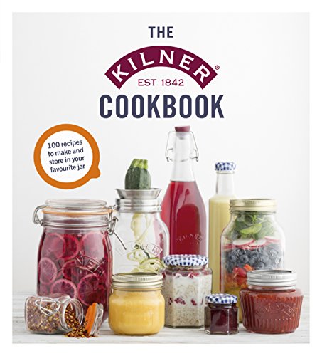 Cookbook cover featuring Kilner jars filled with colorful preserved foods.