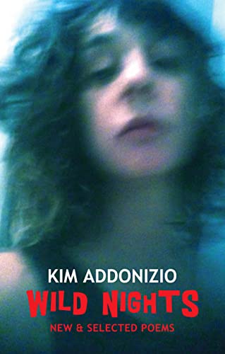 Book cover: portrait of a woman with red title “Wild Nights”.