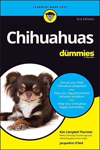 Book cover for "Chihuahuas For Dummies" featuring a long-haired chihuahua.