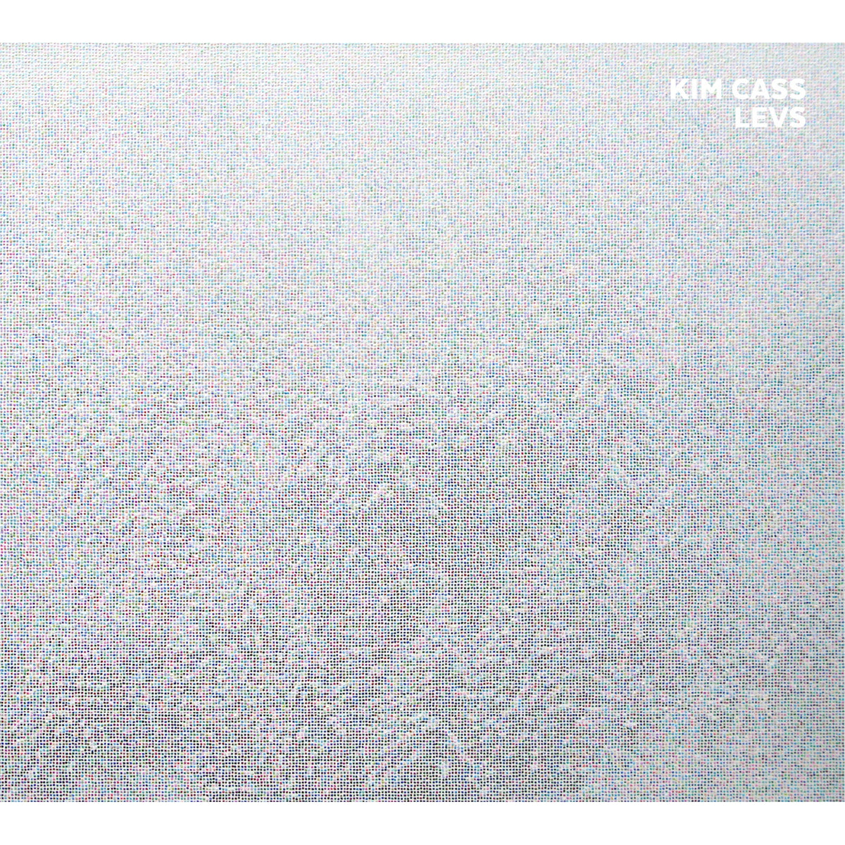 CD cover for Kim Cass’s “Levs” with abstract, textured white design.