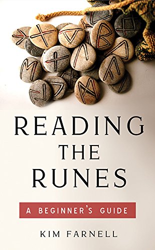 Book cover with rune stones and bold text: "Reading the Runes.
