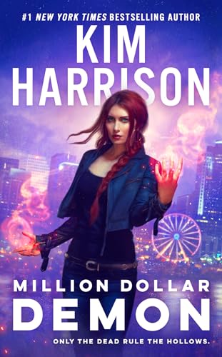 Book cover: woman with red hair conjuring glowing energy in a city.