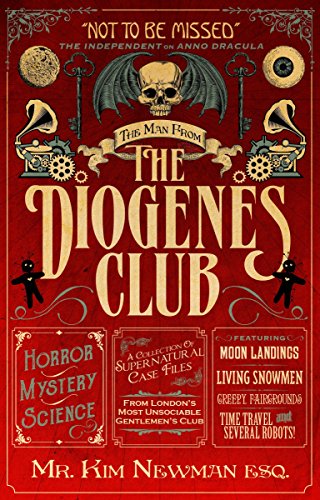 Red book cover with ornate design, skull, and title "The Man From The Diogenes Club".