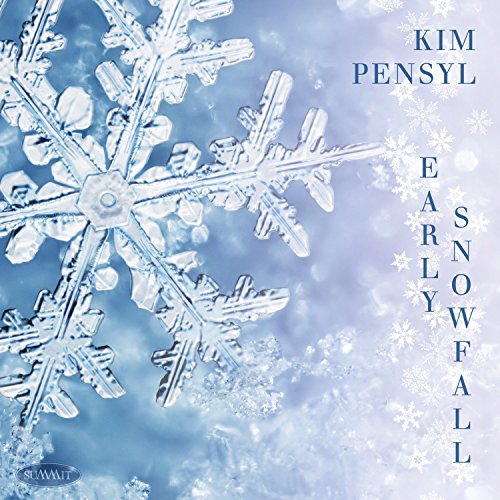 CD cover for Kim Pensyl’s “Early Snowfall” featuring a snowflake.