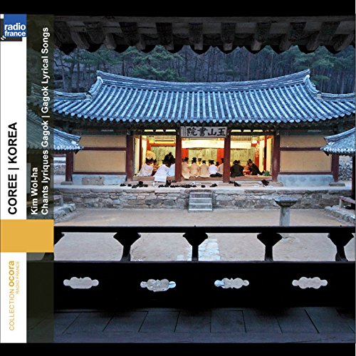 CD cover with traditional Korean temple architecture and text "COREE" and "Kim Wol-ha".