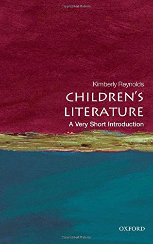 Book cover: "Children's Literature" by Kimberly Reynolds, red and blue design.