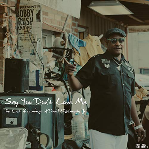 David Kimbrough Jr. album cover, man in sunglasses standing by speakers.