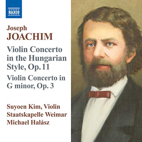 CD cover featuring a portrait of composer Joseph Joachim with text details.