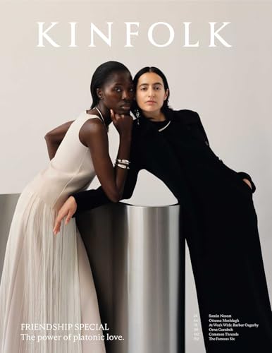 Kinfolk magazine cover featuring two women in elegant, contrasting clothing.
