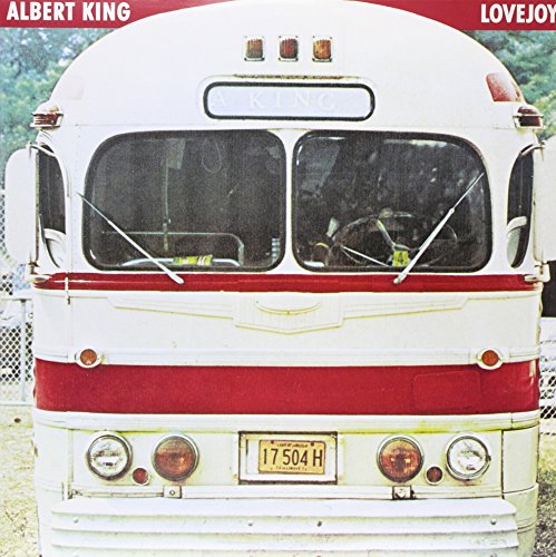 Album cover for Albert King’s “Lovejoy” featuring a vintage bus.