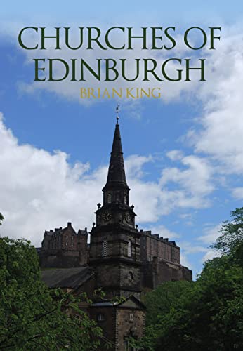 Book cover featuring Edinburgh church spire against a cloudy blue sky.