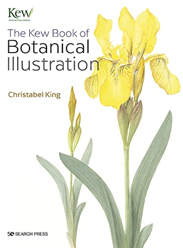 Book cover featuring a yellow iris illustration with the title The Kew Book of Botanical Illustration.