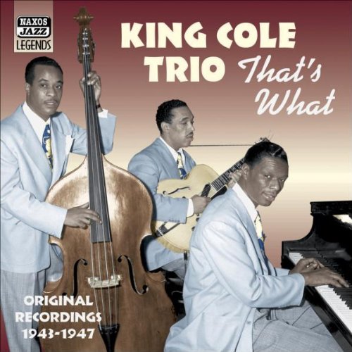 Album cover featuring three men in light suits playing instruments against a gradient background.