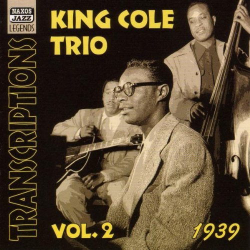 "Album cover featuring sepia-toned photo of three jazz musicians and yellow text on black background."