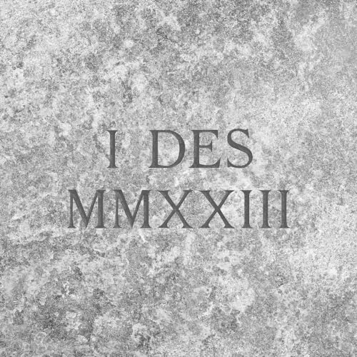 CD cover with textured gray background and dark Roman numerals.