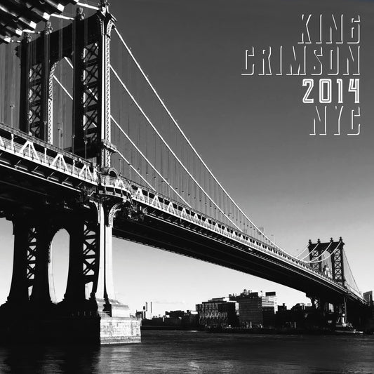 King Crimson CD cover: black and white image of the Brooklyn Bridge.