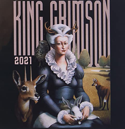 King Crimson album cover: portrait with animals in a landscape.