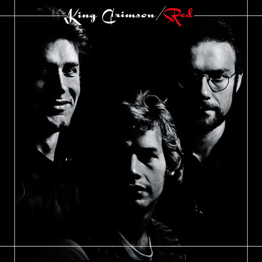 CD case with King Crimson's Red album artwork, 50th anniversary edition, standard jewel case.