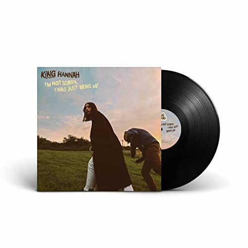 Vinyl record with album cover depicting two figures in a field.