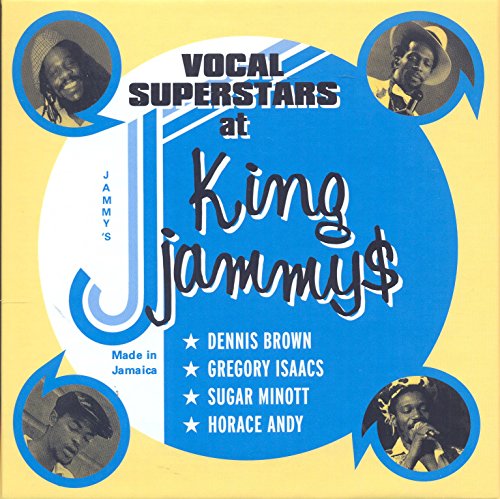 CD cover for “King Jammys - Vocal Superstars” featuring portraits of musicians.
