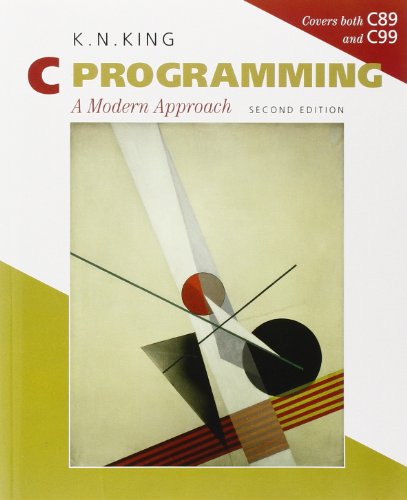 Book cover: "C Programming, 2e" with abstract geometric art.