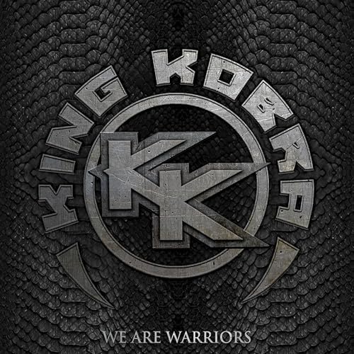 King Kobra "We Are Warriors" CD cover with snake skin texture.