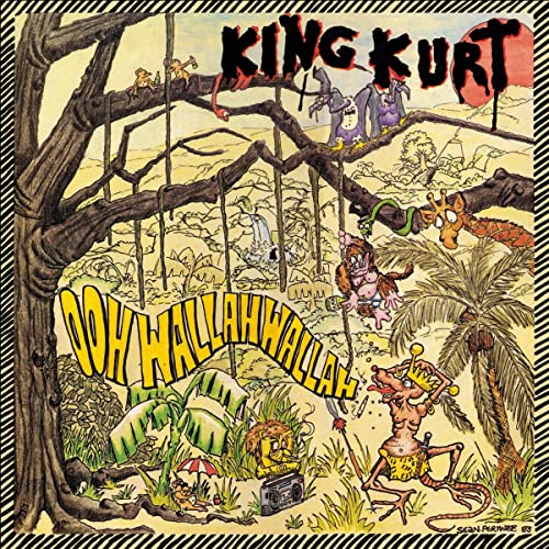CD cover for King Kurt’s “Ooh Wallah Wallah” with cartoon jungle scene.