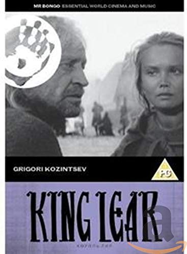 DVD cover for "King Lear" featuring an older man and a young woman.