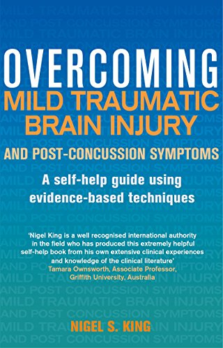 Book cover with blue background and white text about brain injury recovery.