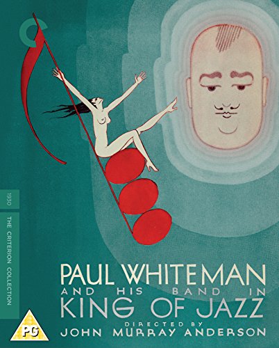 King of Jazz" Blu-ray cover with art of a figure and face.