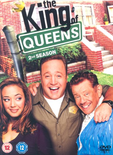 “King of Queens” Season 2 DVD cover with cast members and house backdrop.