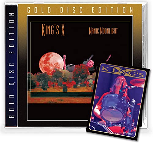 King’s X “Manic Moonlight” gold disc CD with bonus insert.