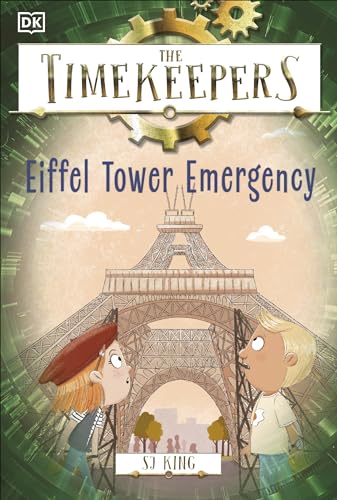 Book cover: children looking at the Eiffel Tower with gears above.