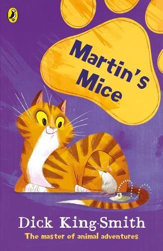 The image depicts a children's book cover featuring a cartoon cat and mouse.