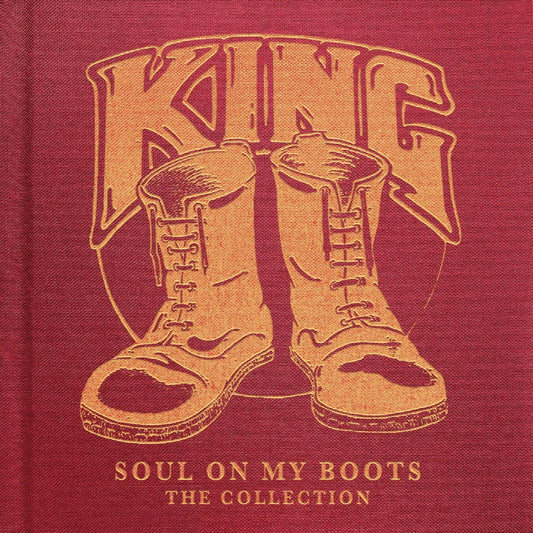 CD cover for KING’s “Soul On My Boots” featuring illustrated boots.