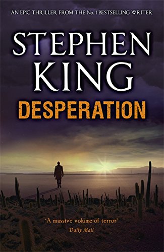 Book cover for Desperation by Stephen King featuring a lone figure in a desert.