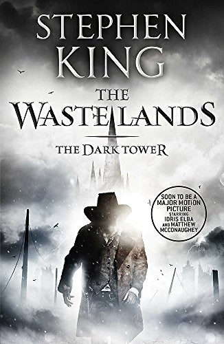 Book cover: "The Waste Lands" by Stephen King, featuring a lone figure.
