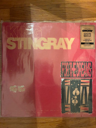 King Stingray "For The Dreams" vinyl record in red and gold packaging.