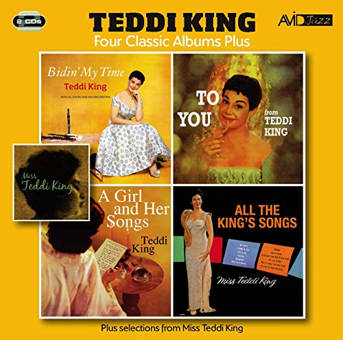 CD cover for Teddi King’s four albums, featuring vintage portraits.