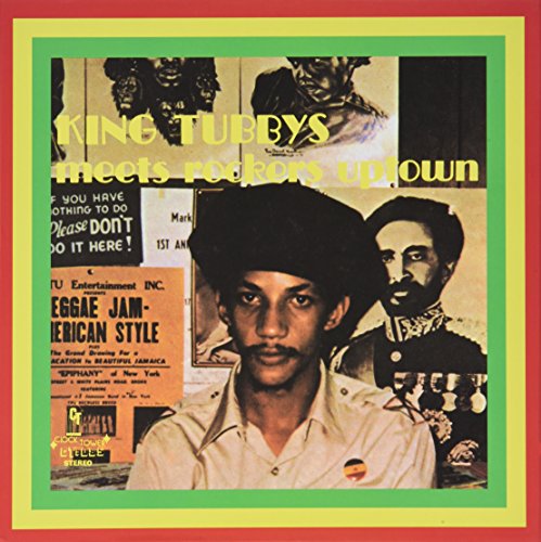 Album cover for King Tubby’s “Meets Rockers Uptown” featuring portrait and collage.