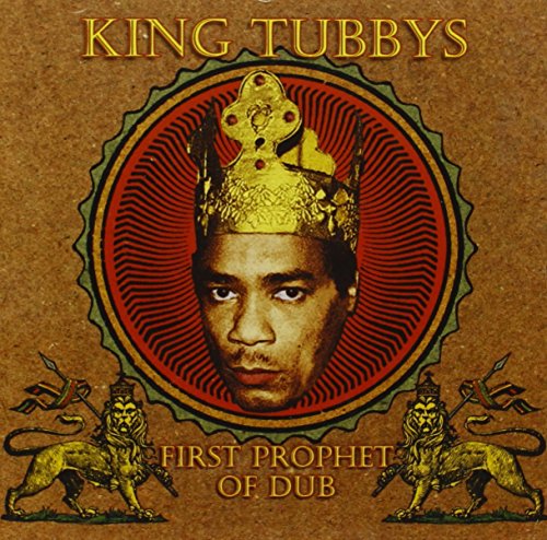 CD cover for King Tubby’s “First Prophet of Dub” with portrait and lions.
