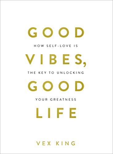 "Two books by Vex King: one gold cover and one white cover, both with gold text."