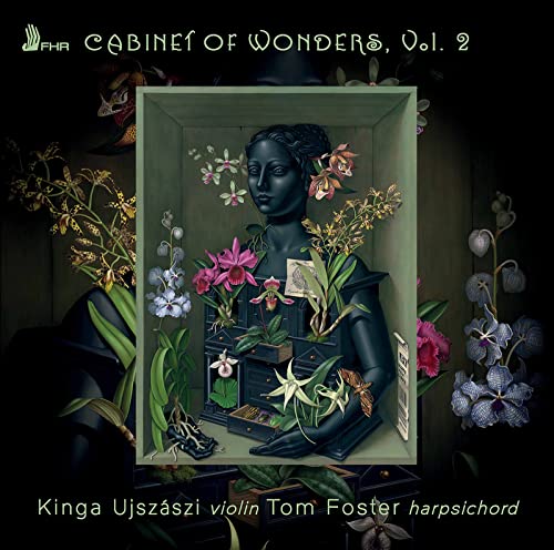 CD cover: dark bust adorned with orchids and botanical illustrations.